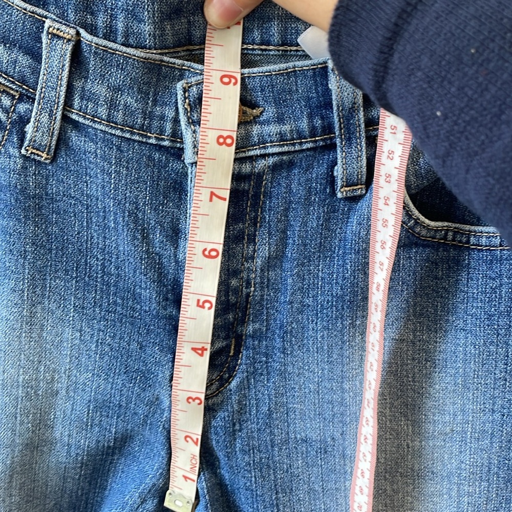 Classic Y2K Women's Low Rise Slim Flare Jeans 98% Cotton Denim 32 x 31 - Picture 4 of 16